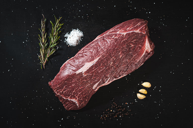Flat Iron Steak Grass Fed Beef Born & Raised TX